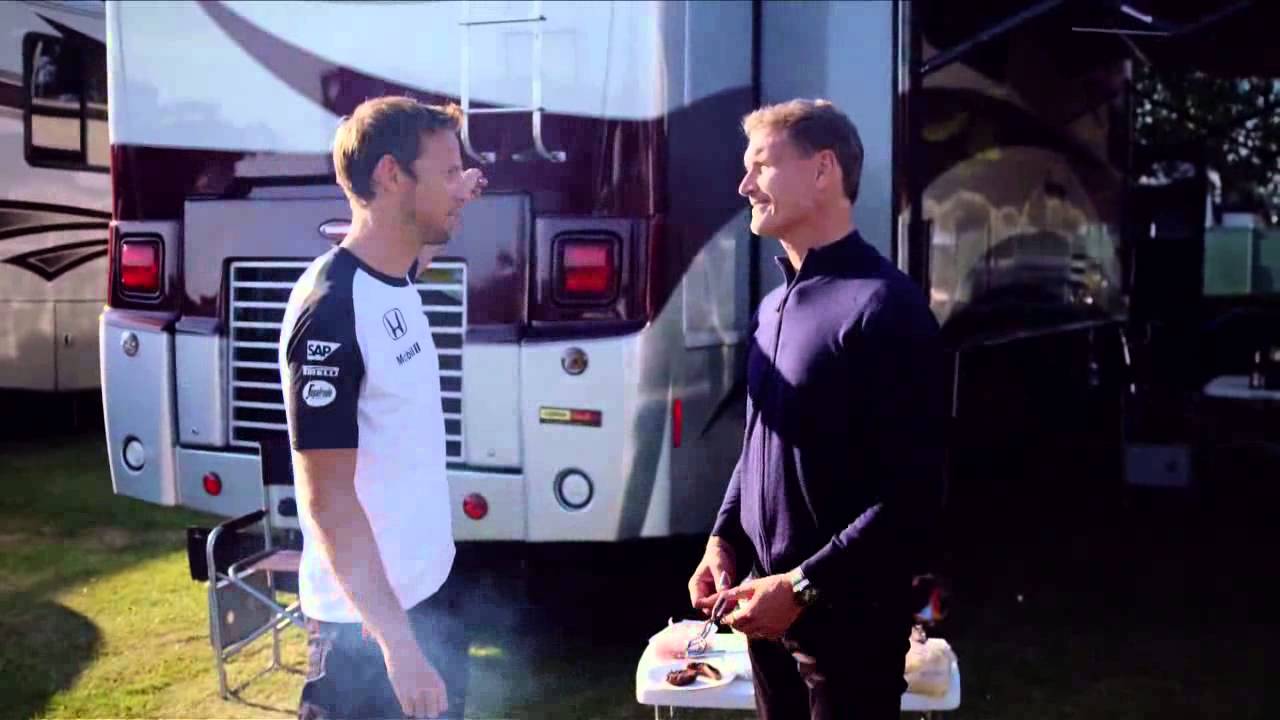 British BBQ with Jenson Button, David Coulthatd...and Nico Hulkenberg