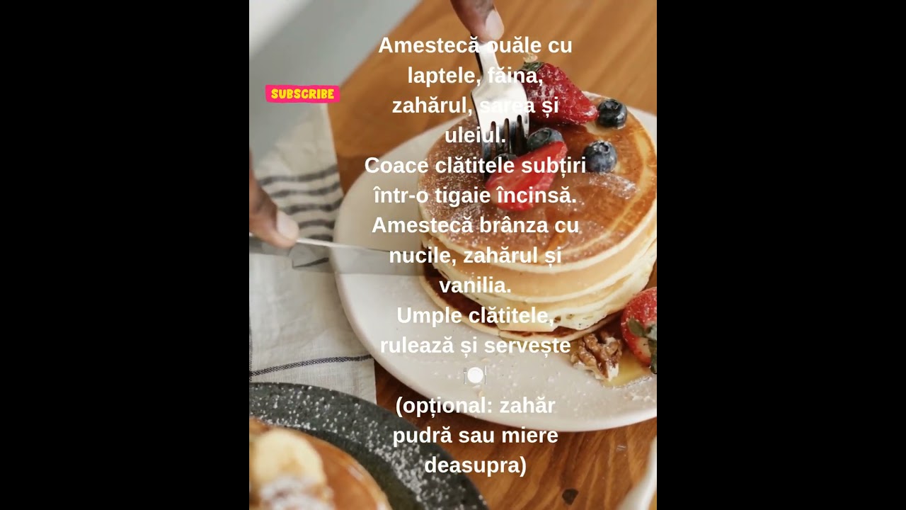 Desert simplu, gust perfect: clătite umplute cu brânză și nuci♥️♥️♥️