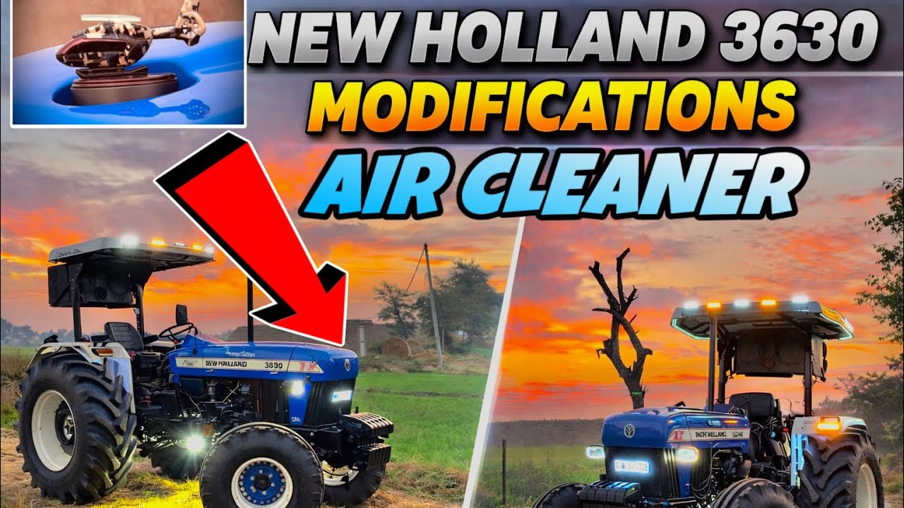 NEW AIR CLEANER MODIFICATION FOR NEW HOLLAND 3630 💙🚀|| Brarfarm Edits 
