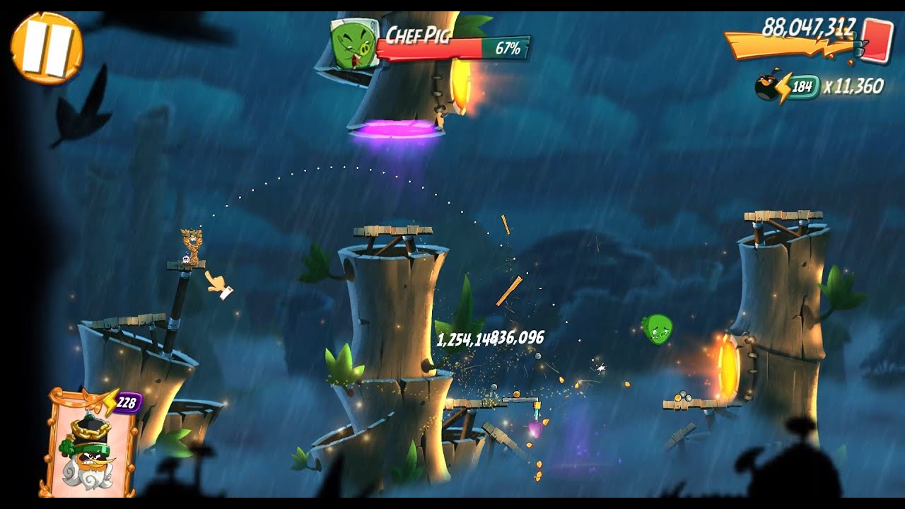 Angry Birds 2 Windows PC Daily Challenge 4-5-6 rooms for extra Bomb card (January 31, 2026)