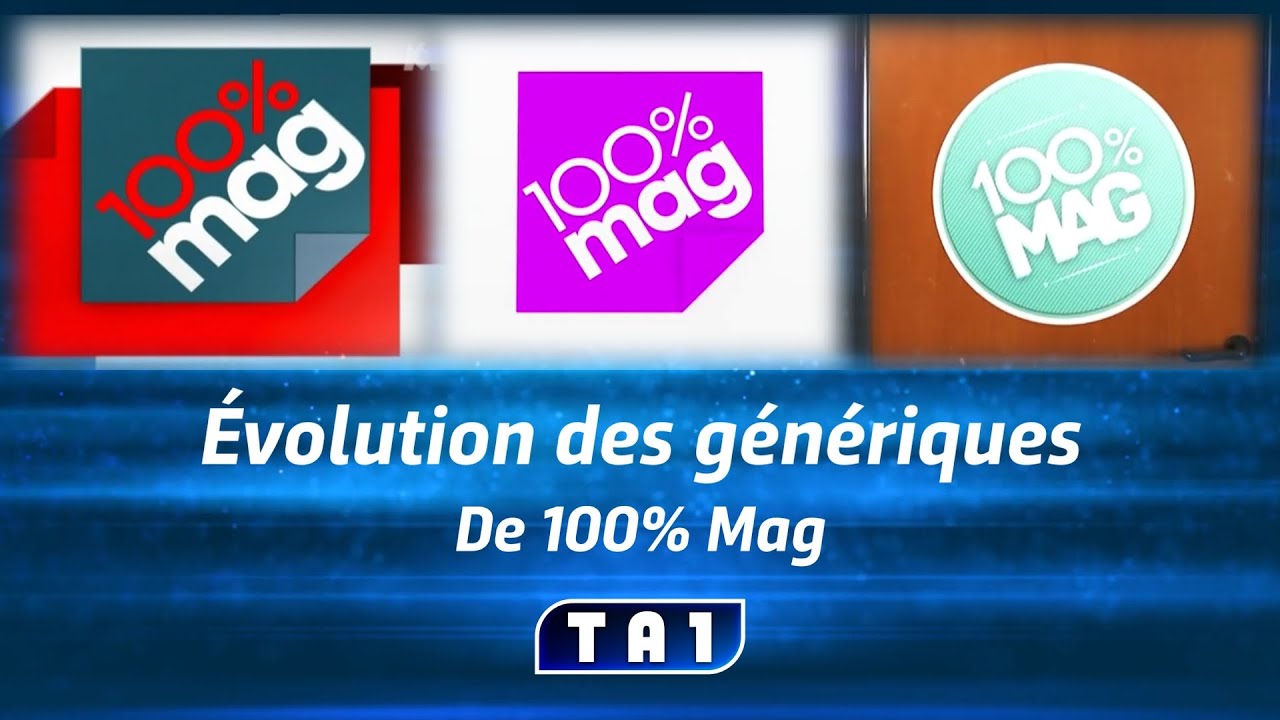 Évolution des génériques de 100% Mag
