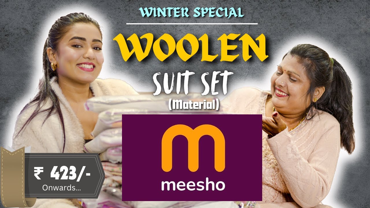 On high demand *WOOLEN SUIT Material* from MEESHO | Best Quality | latest collection | gimaashi