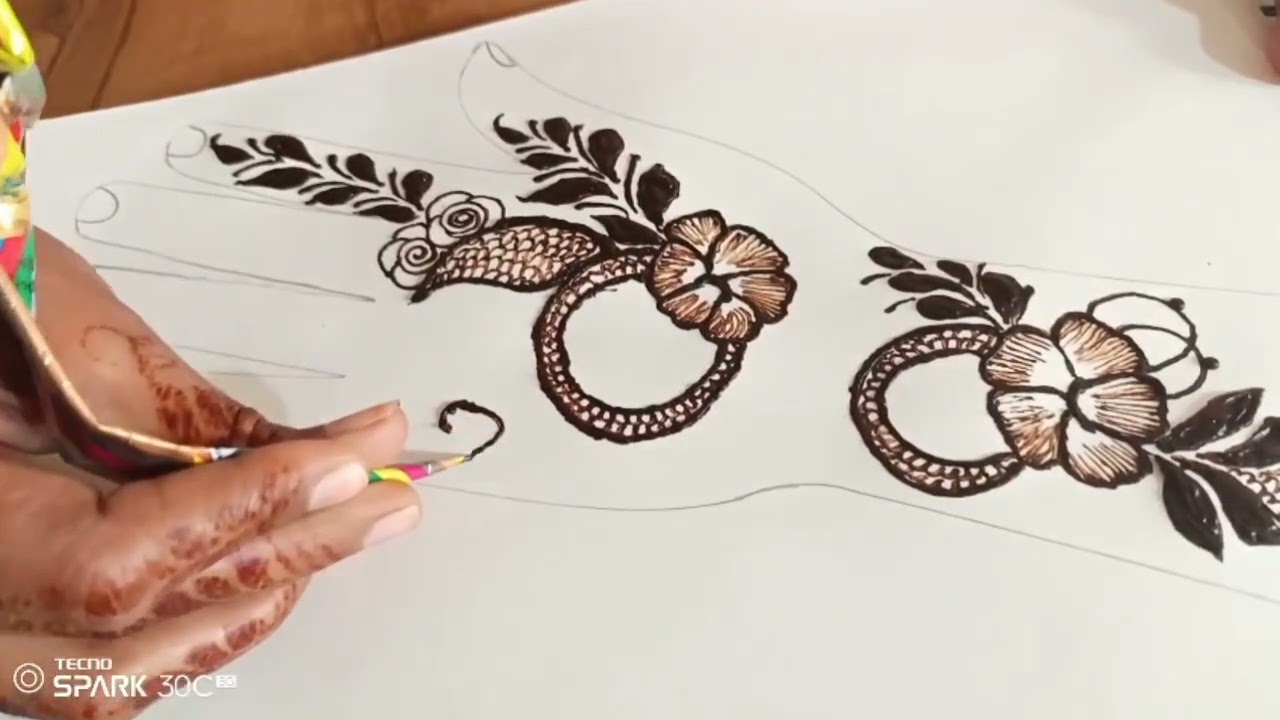 Mini Floral🌹 Mehndi Design❤Simple & Elegant Mini MehndiCute Ring Style Mehndi