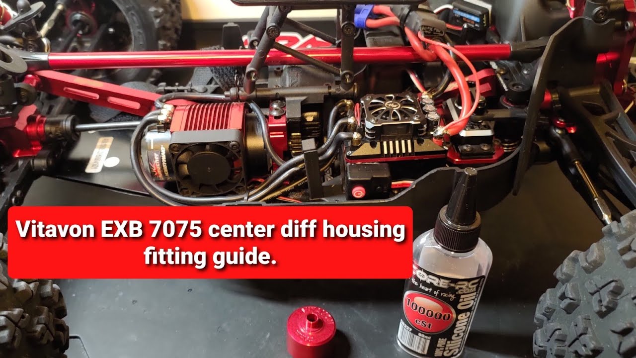 Kraton exb 6s Vitavon 29mm center diff housings fitting guide.