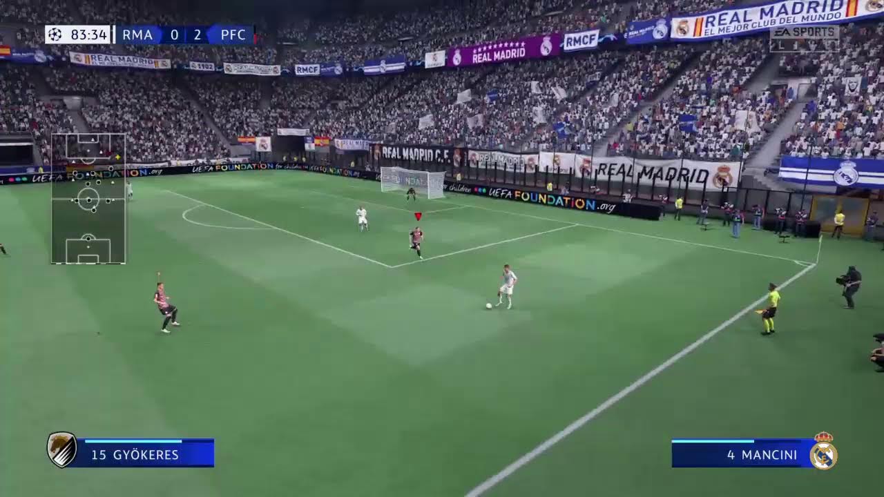 Jugando en modo carrera de fifa22 con el Panas FC