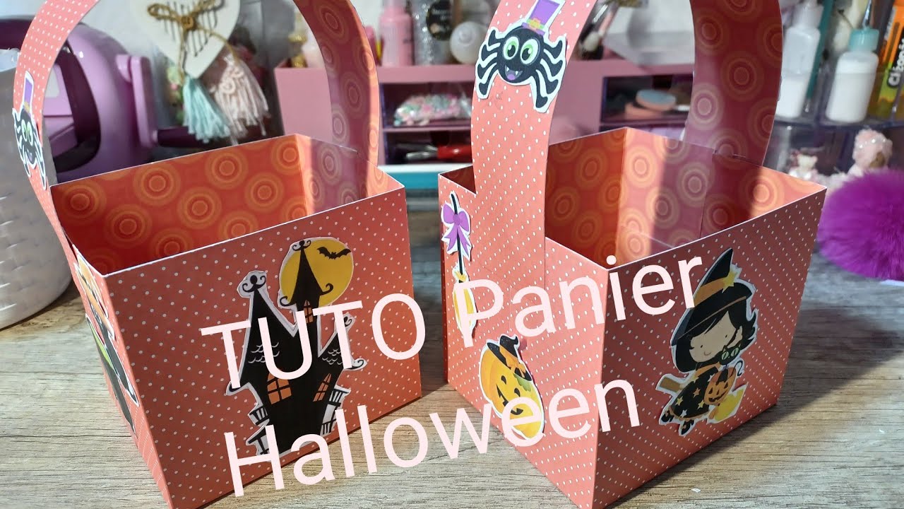 Halloween/ on remplit le panier de bonbons