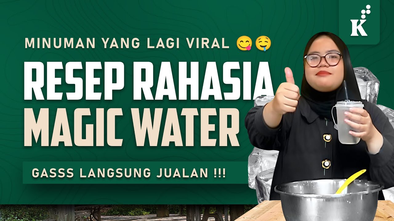 Resep Minuman Viral Nih ❗❓ Auto Cuan 'Minuman Magic Water' 😋
