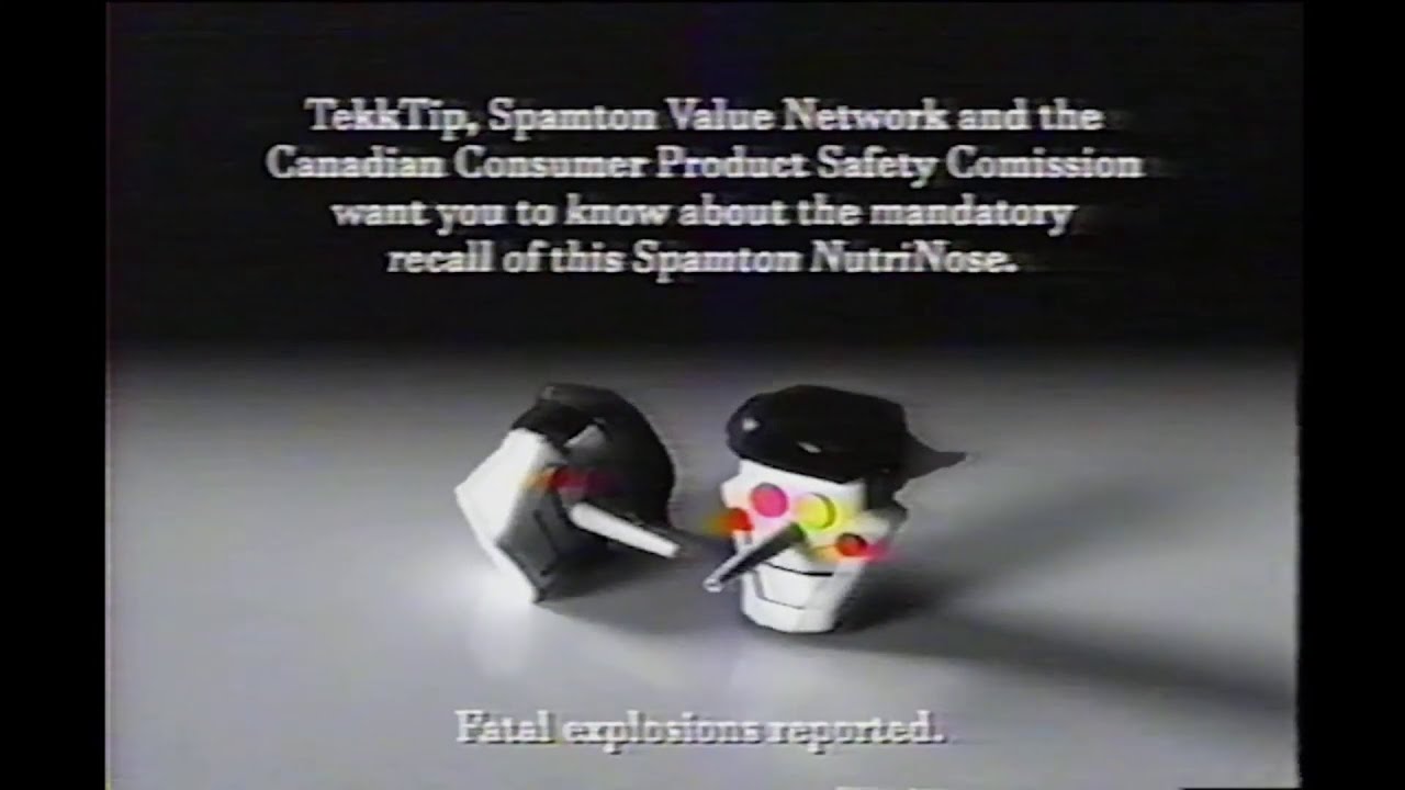 Spamton NutriNose Commercial and Safety Recall - (1997)