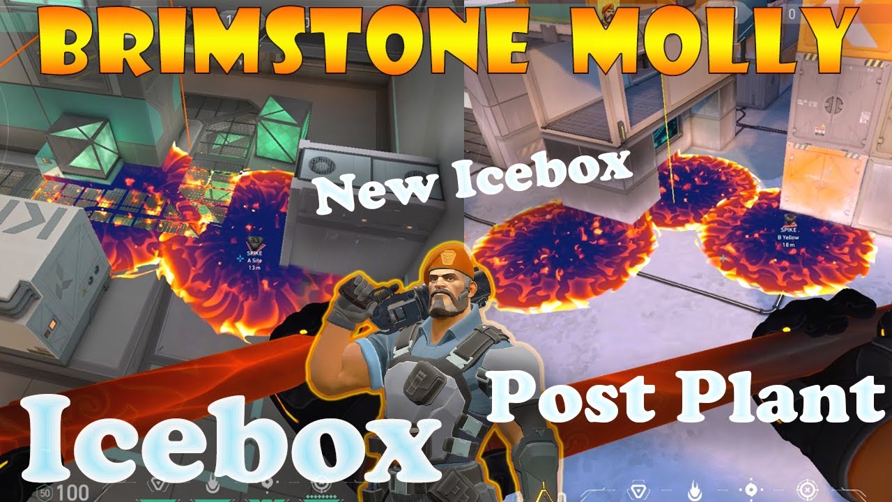 NEW Top 15 Icebox Brimstone Post Plant Lineups | Brimstone Lineups Icebox | Valorant Tips & Tricks