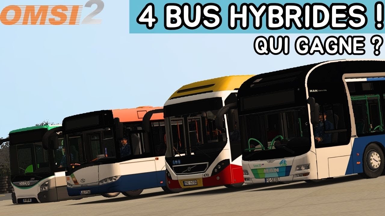 4 BUS HYBRIDES, QUI GAGNE ? | OMSI 2