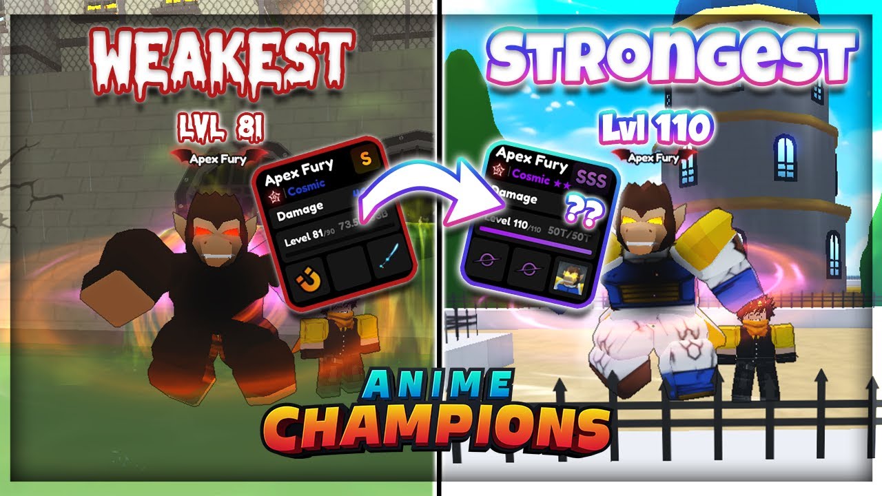 I MAXED Out the Strength on my WEAKEST Cosmic in Anime Champions Simulator...