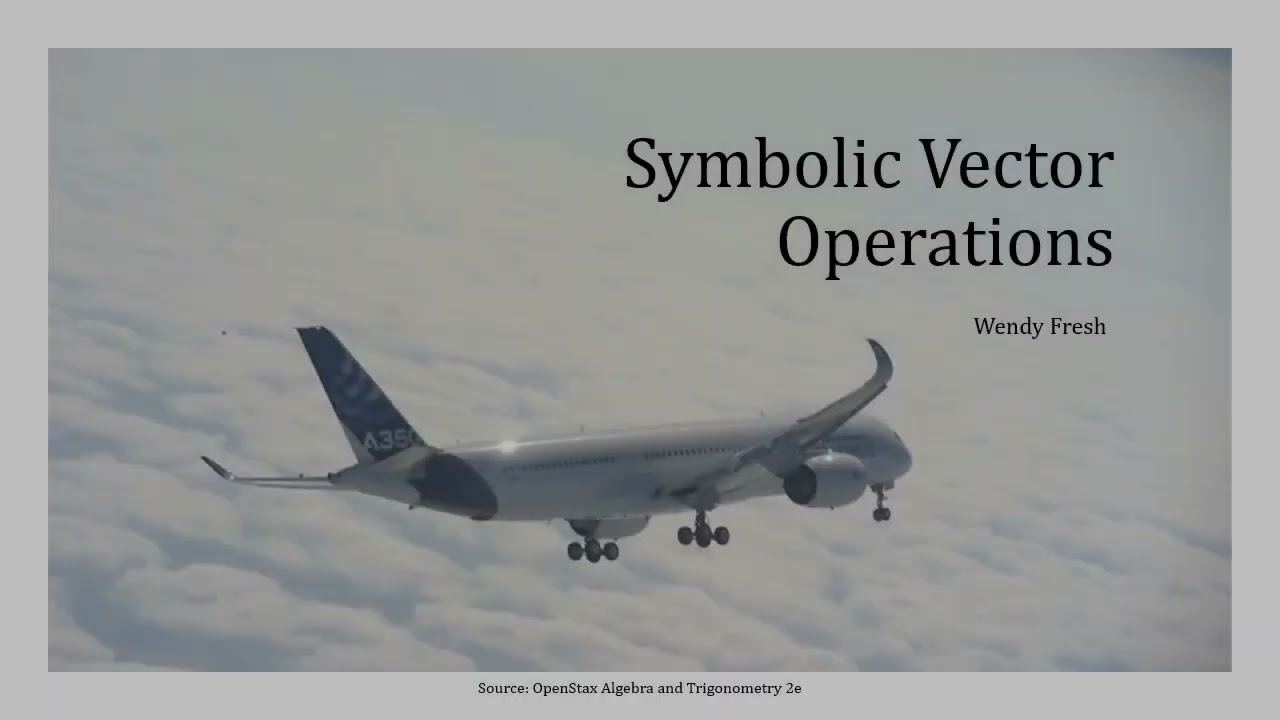 Символьные векторные операции (10.8 Алгебра/Тригонометрия 2e OpenStax)