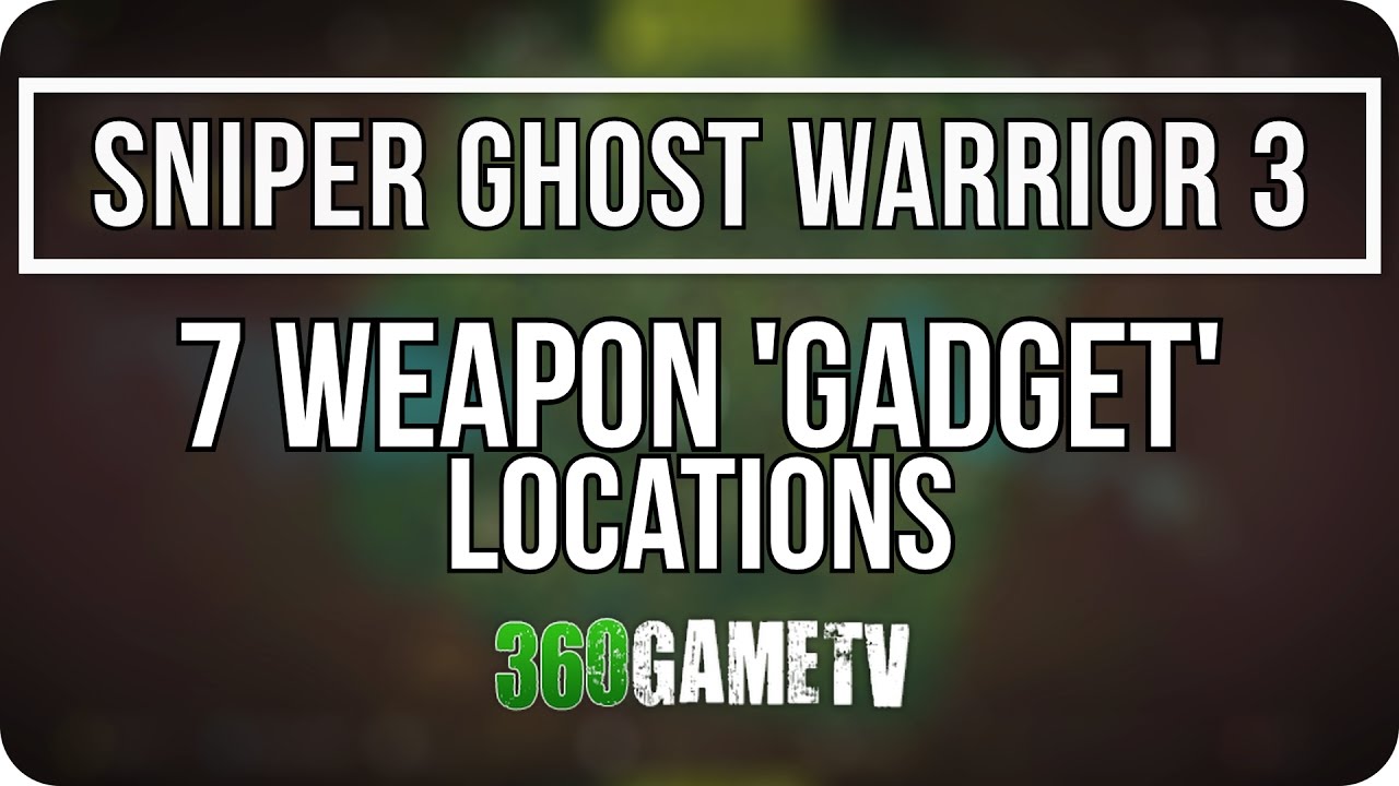 Sniper Ghost Warrior 3 - 7 Weapon Gadget Locations (RUS Optics, AKA-47 Accessories)
