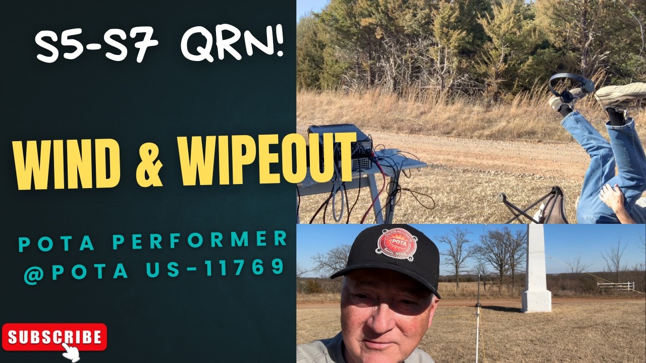 Battling S5-S7 QRN & Taking a Fall – POTA US-11769 Ozark Trail Obelisk | CW & SSB