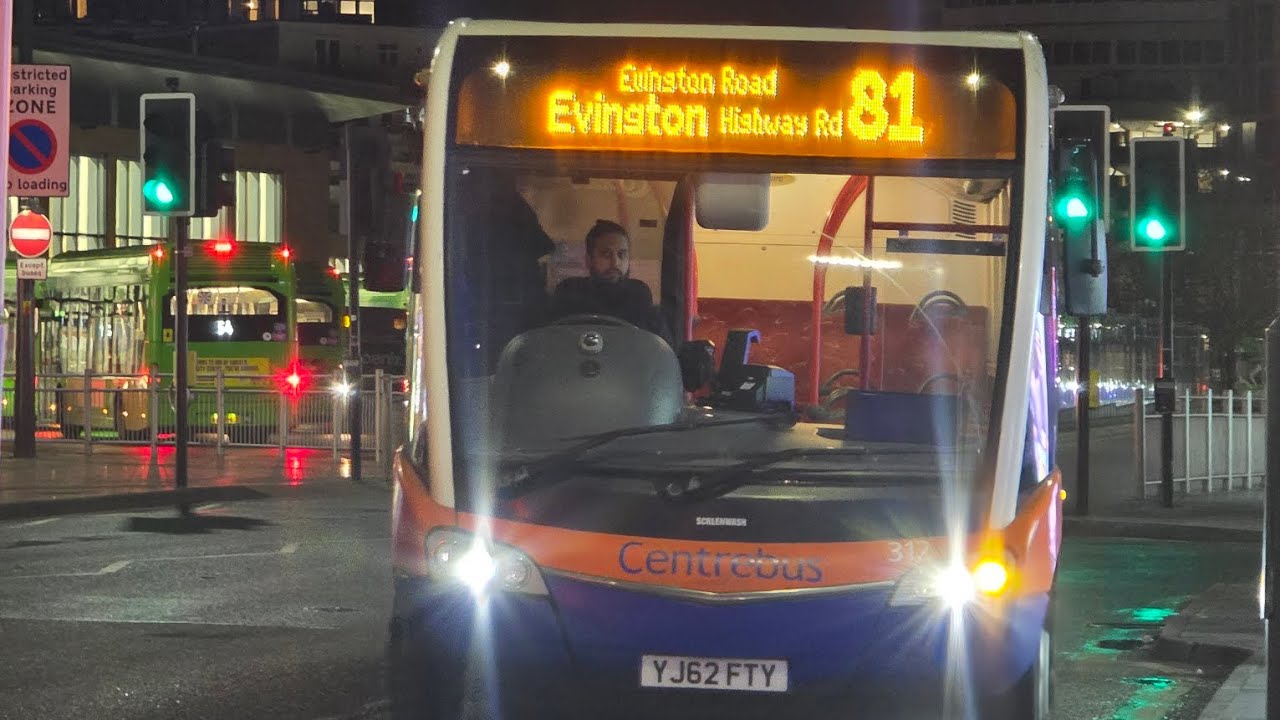 **RARE** Ride on centrebus Leicester YJ62 FTY 312 Optare solo SR Route 81