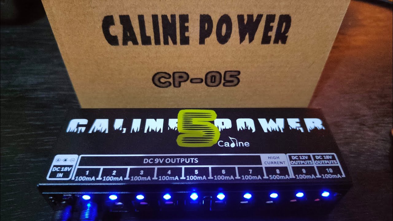 POWER SUPPLY CALINE CP-05  UNTUK EFEK GITAR - UNBOXING & TESTING