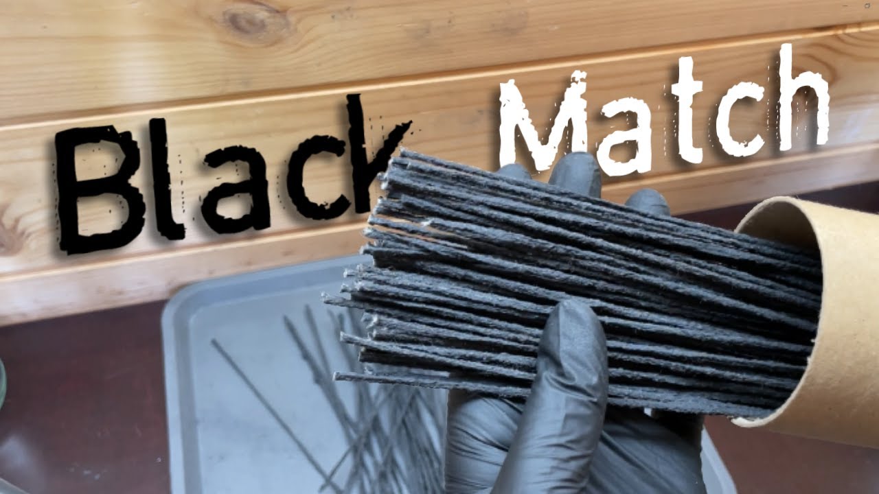 How To Make Firework Fuse (Black Match)