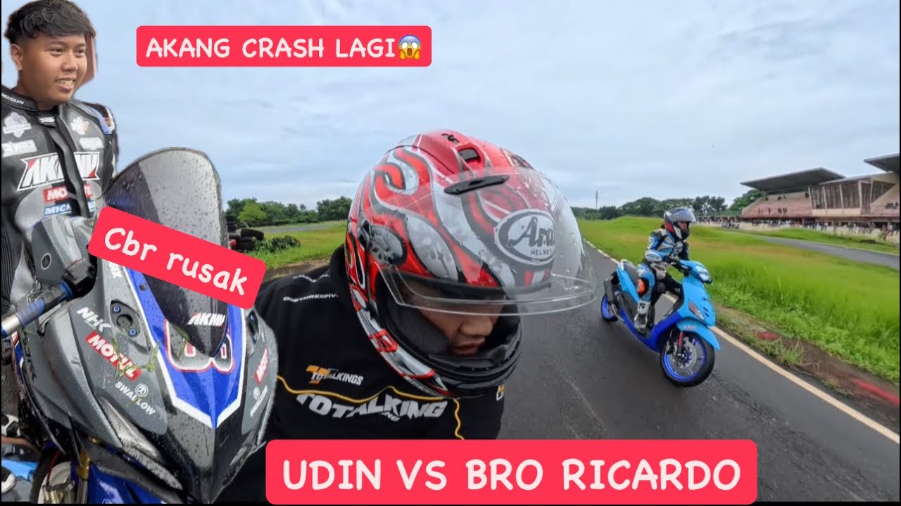 AKANG MV CR4SH PAKE CBR DI CIRKUIT ‼️ BRO RICARDO FOKUS BAL4P SAMA UDIN ‼️