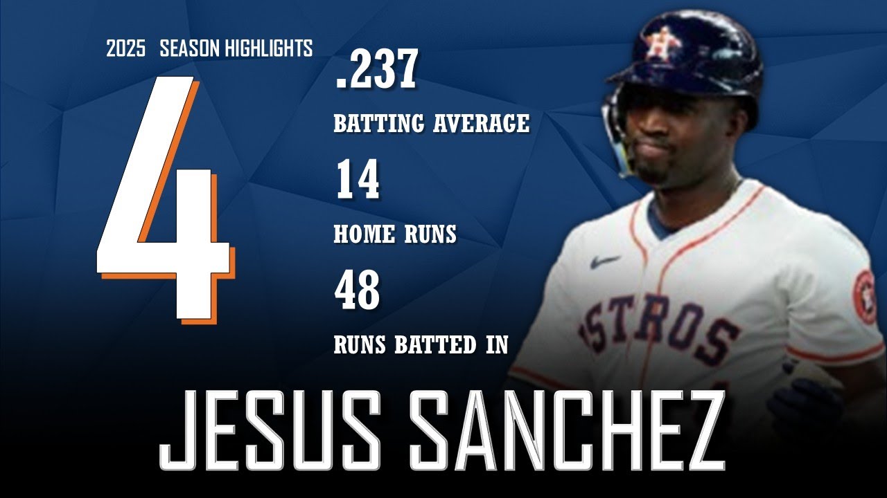 Jesus Sanchez || 2025 Houston Astros/Miami Marlins Highlights