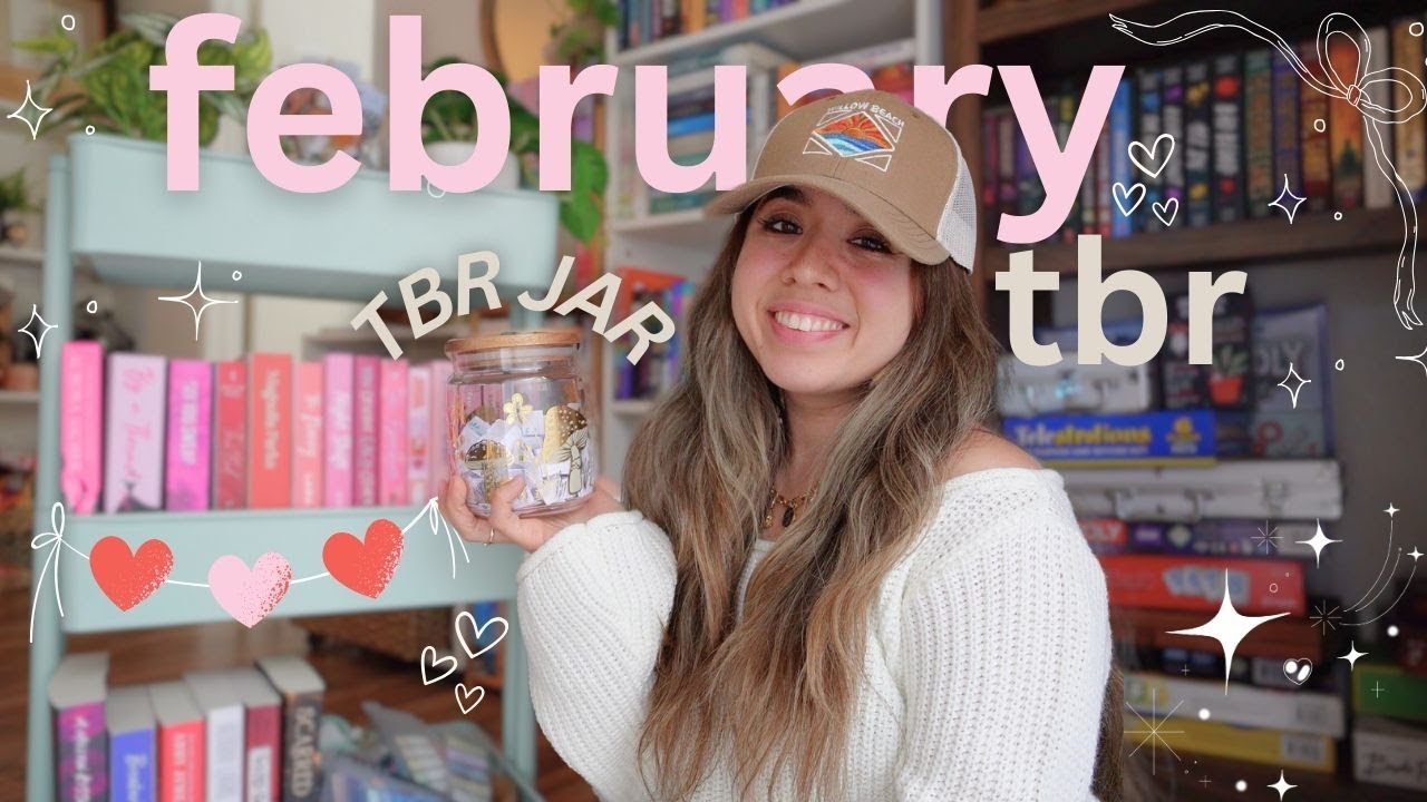 TBR jar prompts choose my February reads! (only pink & red books) 💌 🎀 🫙