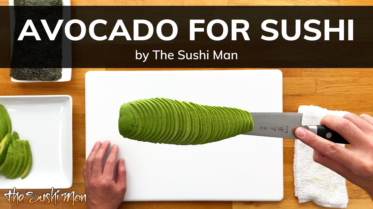 Как нарезать авокадо для суши с The Sushi Man
