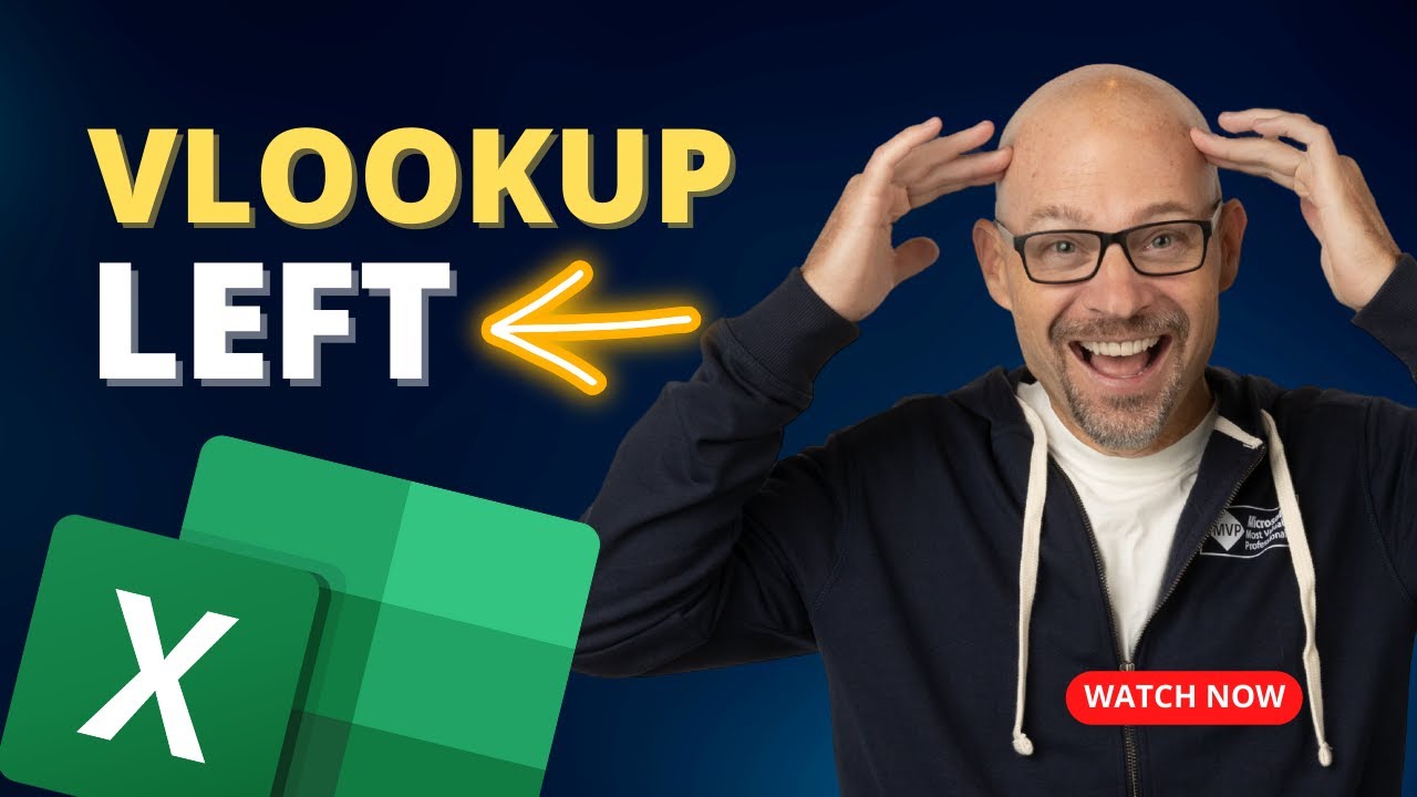 Excel How To VLOOKUP Left