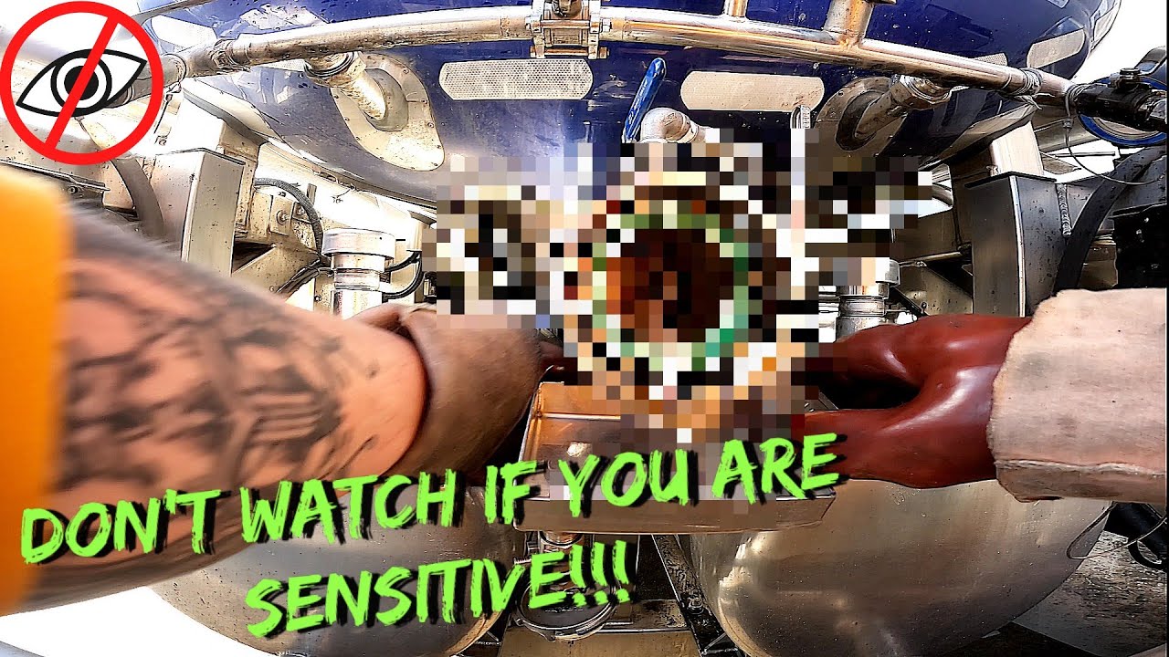 Unloading a tanker truck - don't watch if you are sensitive!