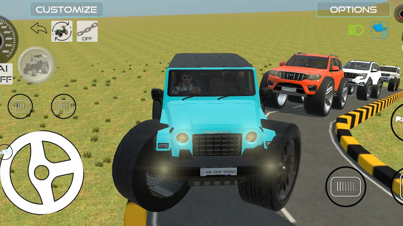 Drive Fortuner and Landi jeep in game  #fortuner #4x4#scorpio #thar #gameplaypt33