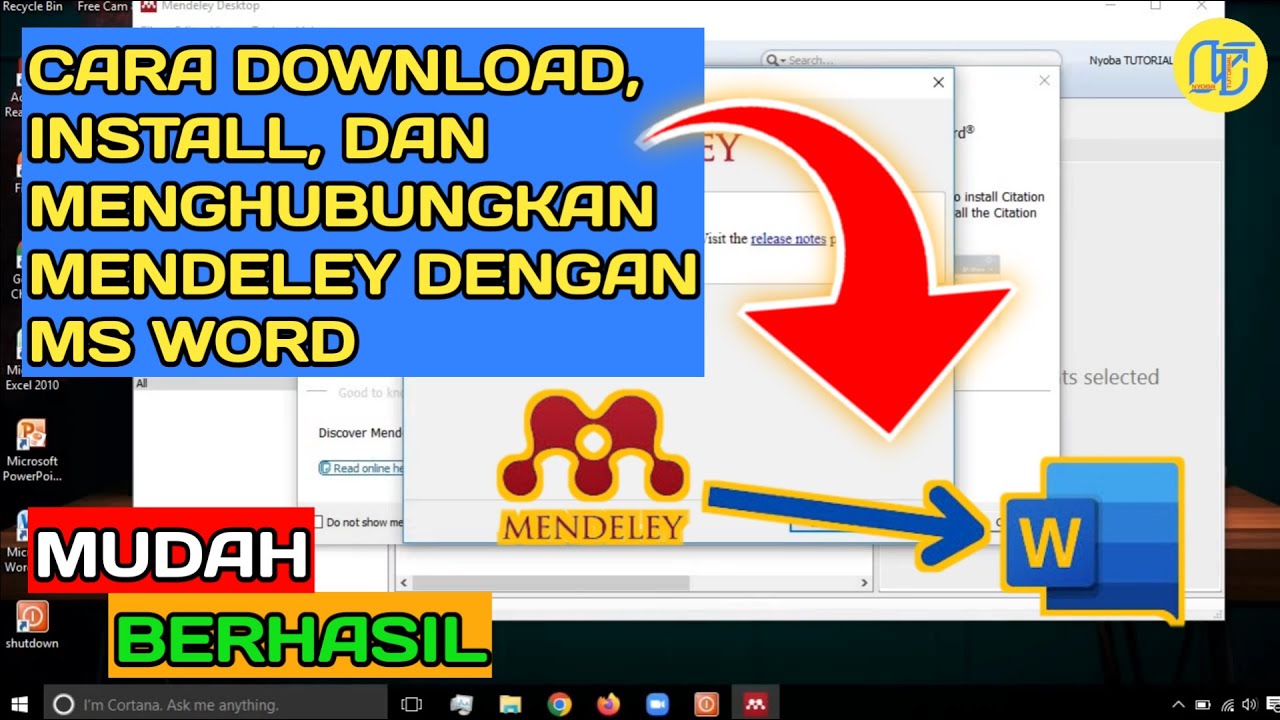 Cara Download Dan Install Mendeley Desktop Ke Ms Word | Cara Download Mendeley Terbaru