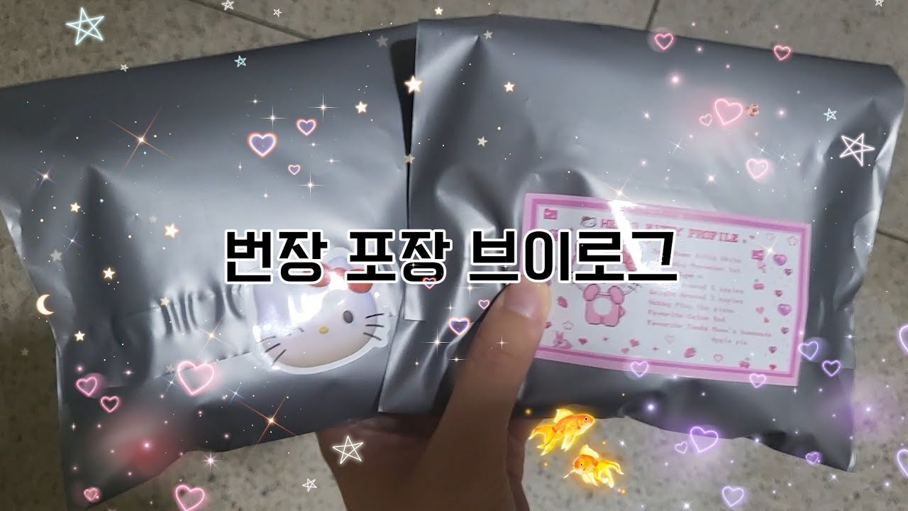 번개장터 포장 브이로그