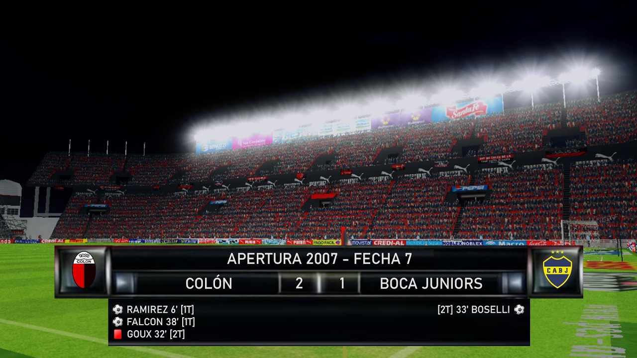COLÓN VS. BOCA JUNIORS (FECHA 7) - PES6 APERTURA 2007