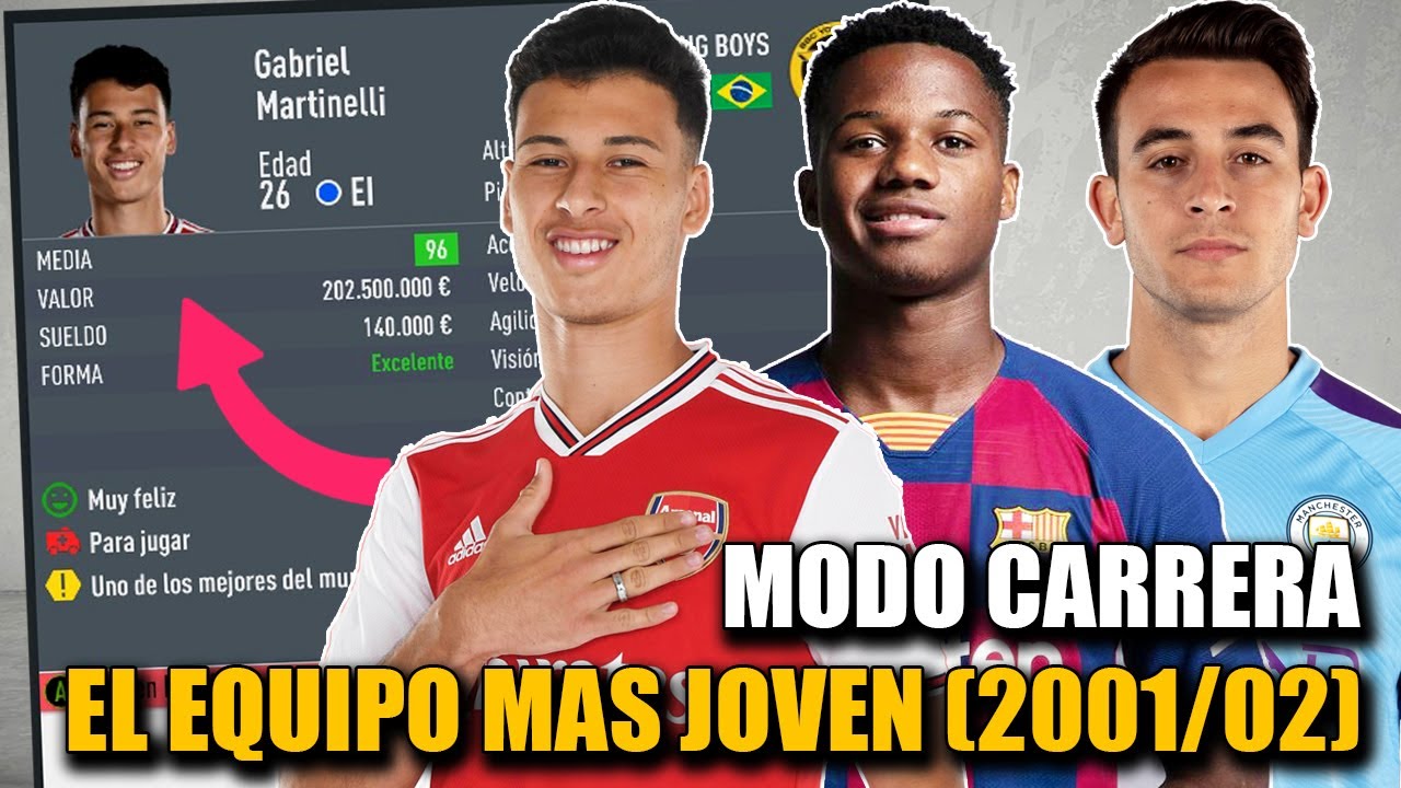 EL EQUIPO MAS JOVEN DE MODO CARRERA!!! (Nacidos 2001-2002) - FIFA 20 Modo Carrera