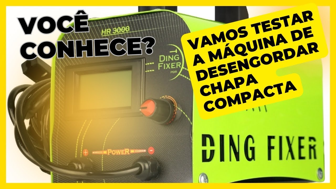 Ding FIXER voc&ecirc; conhece? vamos Testar a m&aacute;quina de desengordar chapa #martelinhodeouro #funilaria