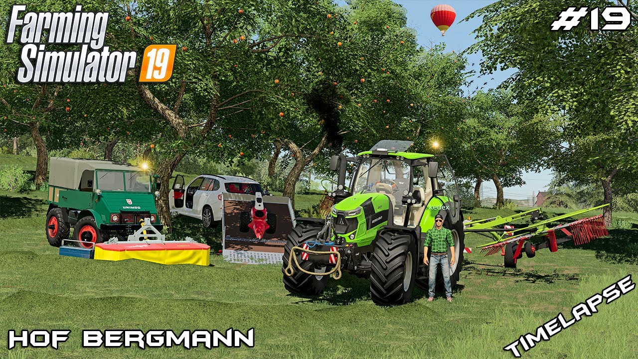Кошение САДА и ЛУГА с @kedex | Hof Bergmann | Farming Simulator 19 | Эпизод 19