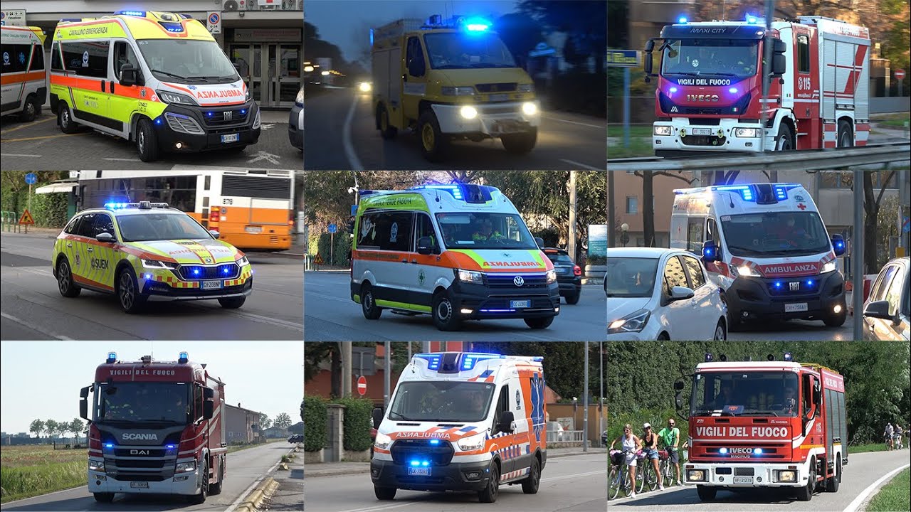 IL MEGLIO DEL 2023 - The best of 2023 Italian ambulance, firefighters and police