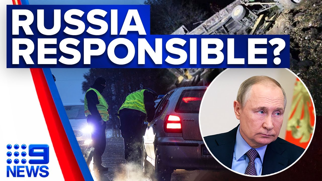 Russia accused of being responsible for Poland missile strike | 9 News Australia