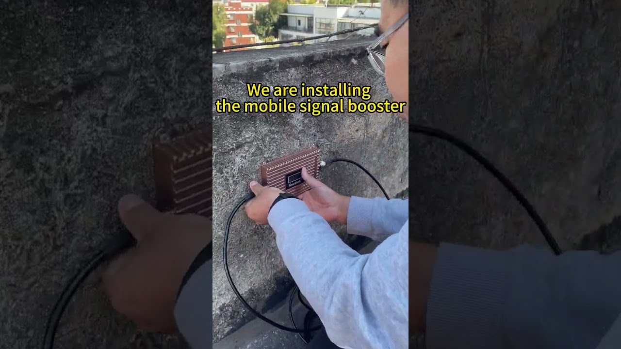 Mobile Signal Booster for Office Building.  #4g #5g #phone