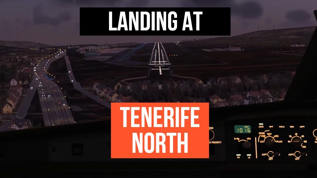 X-Plane 12 - Wizz Air A321 Landing at Ternerife North GCXO Rway 12