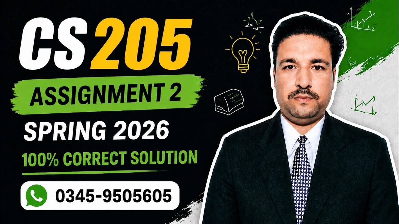 cs205 Assignment 2 Solution Spring 2026 | cs205 assignment 2 solution 2026