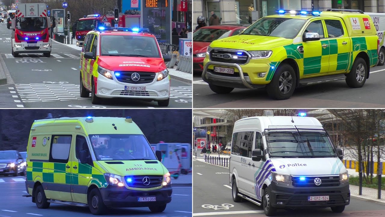 [Compilatie/Nieuwe] Vele Hulpdiensten met spoed in Brussel - Services d'urgence à Bruxelles! [#6]