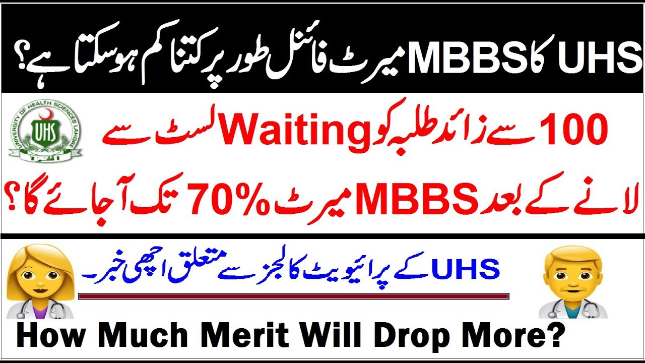 Expected Drop of MBBS Merit in UHS 9th Merit List & Niazi Medical College !! Vacant Seats in UHS