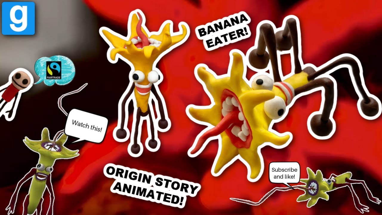 BRAND NEW BANANA EATER ORIGIN STORY!!  (Garry's Mod Sandbox -Trevor Henderson OC Pack)