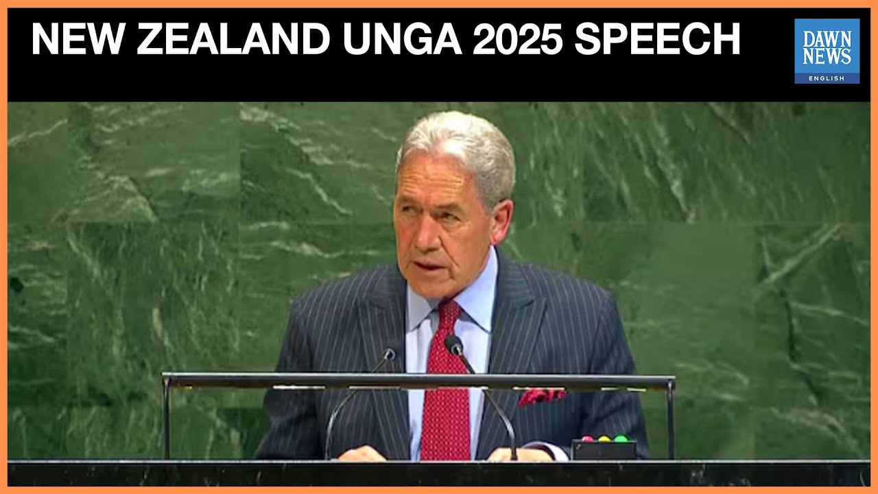 Full Speech: New Zealand FM Peters at UNGA 2025 | Gaza Aid, Ukraine, Sudan & Courageous Leadership