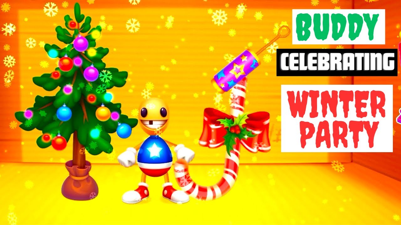 BUDDY celebrating Winter Party - Kick the Buddy: Forever Gameplay