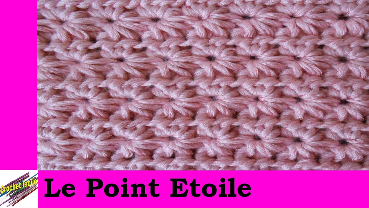 Technique de crochet : le point étoile