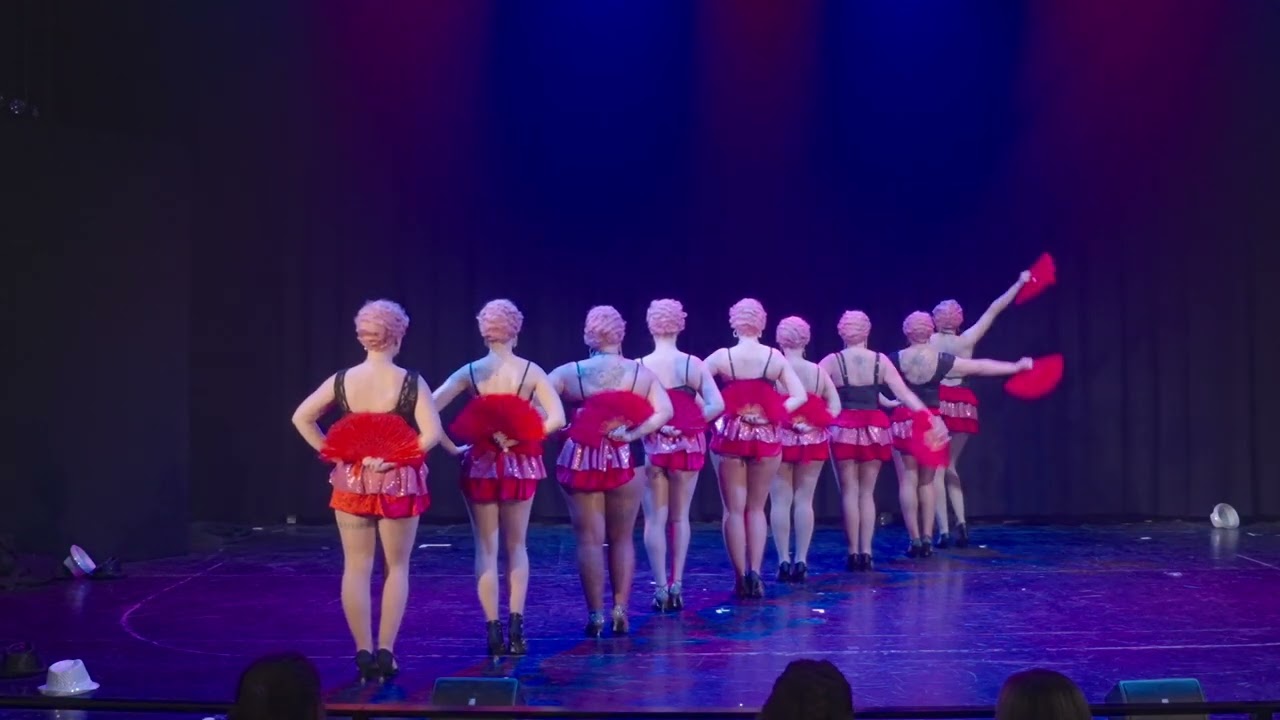 Flaming Firecrackers Show Burlesque -tanssiryhm&auml;, koreografia Mirka Saali, Flama Xmas Show 2023