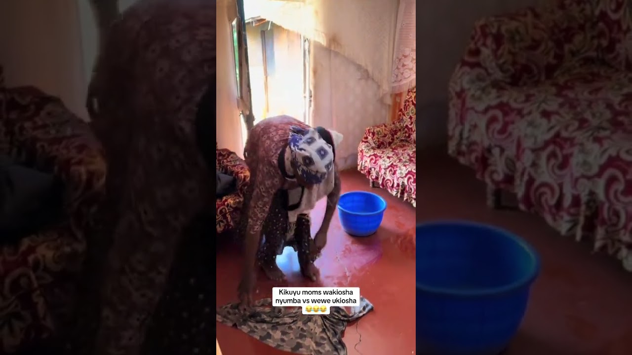 African women washing vs u washing the floor #kikuyucelebritynews #comedy #kikuyumedia #duet