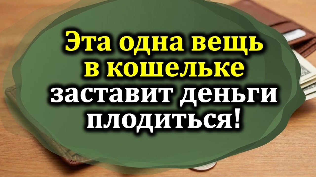 Эта одна вещь в кошельке заставит деньги плодиться! Старое купеческое правило