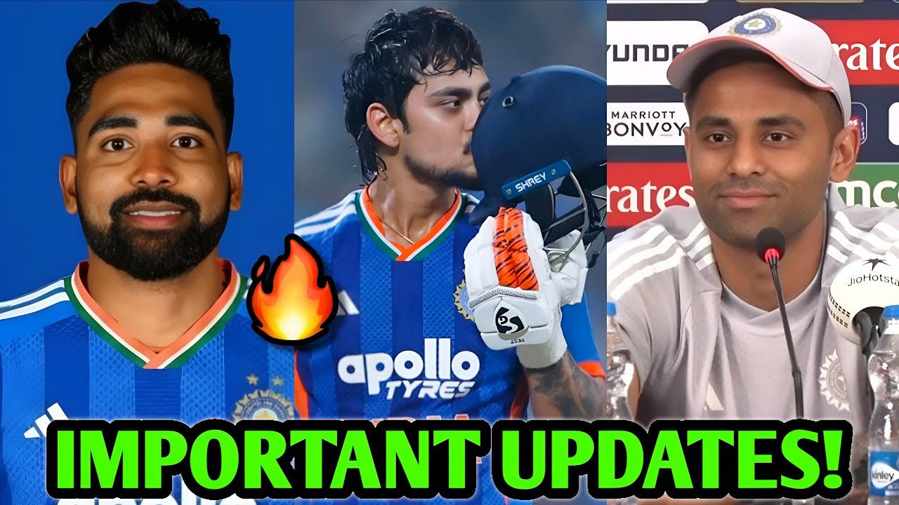 India IMPORTANT UPDATES for T20 World Cup! 🔥| Suryakumar, Ishan, Siraj | Cricket News Facts