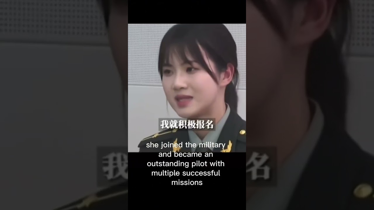 China's female fighter pilot #China #pilot #helicopter #fighter #airshow #girl #cute